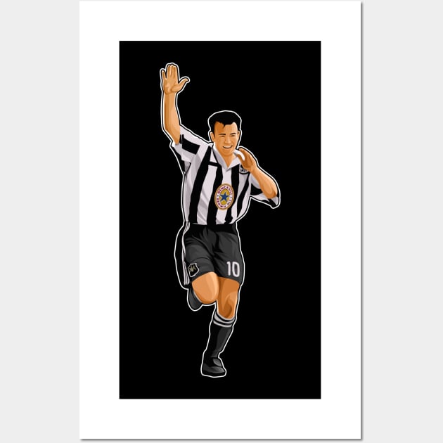 Alan Shearer #10 Legends Wall Art by RunAndGow